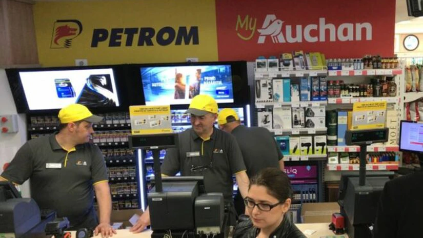 100 de benzinării Petrom au deja magazine Auchan. Vor fi 125 până la sfârșitul anului