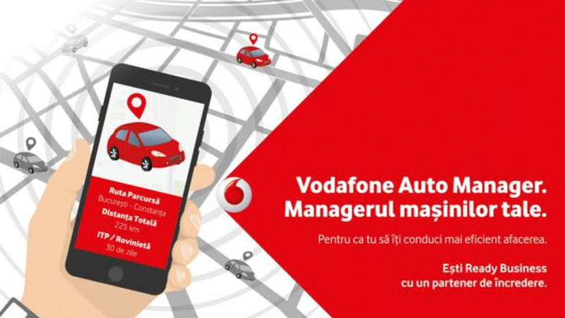 Vodafone se adresează IMM-urilor cu o soluţie de monitorizare a flotelor auto de mici dimensiuni