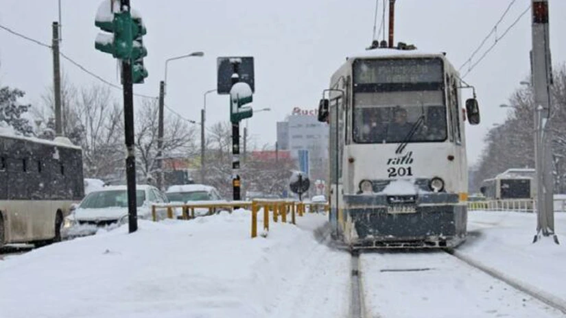 Circulaţia tramvaielor liniei 41, blocată pe Şoseaua Crângaşi din cauza unei defecţiuni tehnice