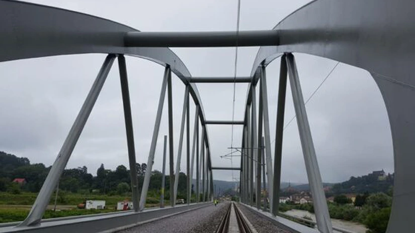 CFR a inaugurat azi prima cale ferată nou-construită în România după 1989, între Sighişoara şi Daneş FOTO
