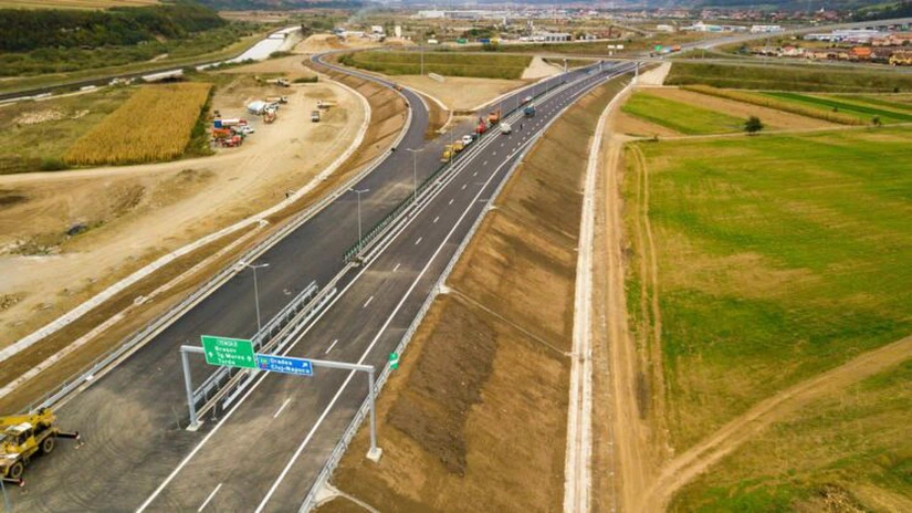 Se deschid nouă kilometri de autostradă lângă Cluj. CNAIR vrea să facă vineri recepţia Nodului Gilău FOTO VIDEO