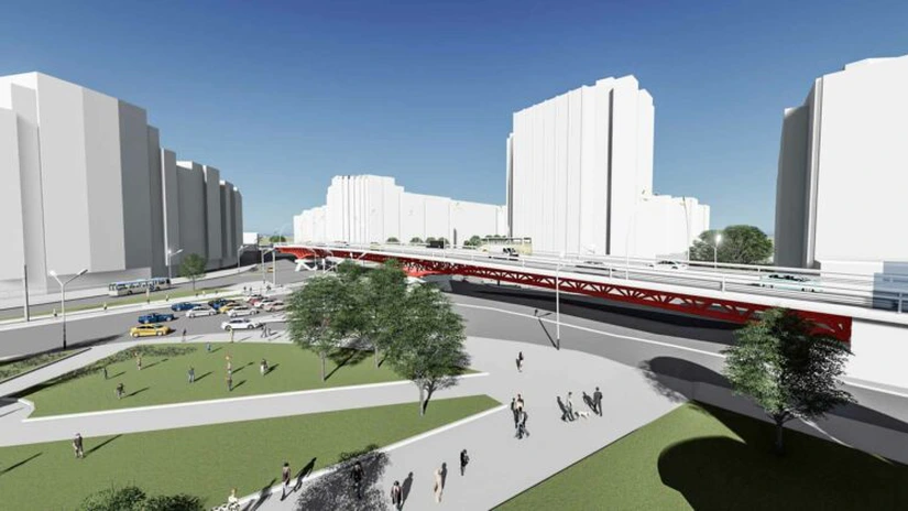 Pasajul Doamna Ghica din Bucureşti: soluția optimizată de proiectare cuprinde linie de tramvai – TCMB. FOTO