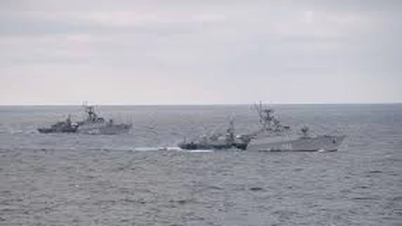 Flota Federației Ruse din Marea Neagră a organizat un exercițiu în care a simulat apărarea zonelor economice care-i aparțin