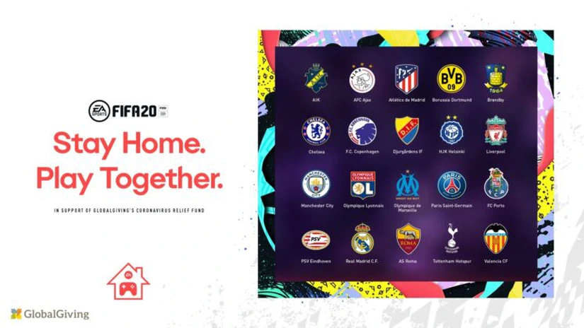 Electronic Arts și FIFA organizează Cupa „EA SPORTS FIFA 20 Stay and Play” pentru a reuni comunitatea fotbalistică