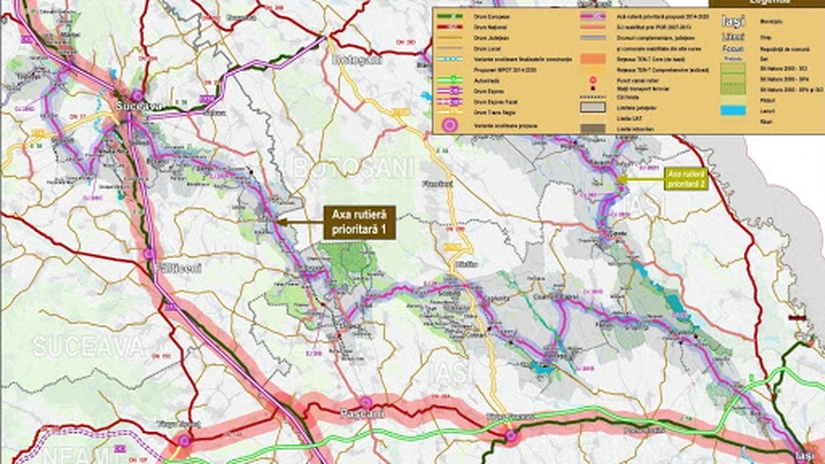 A fost finalizată procedura de predare - primire a amplasamentului la lucrarea Axa Rutieră Strategică Suceava - Iaşi pentru loturile din Suceava