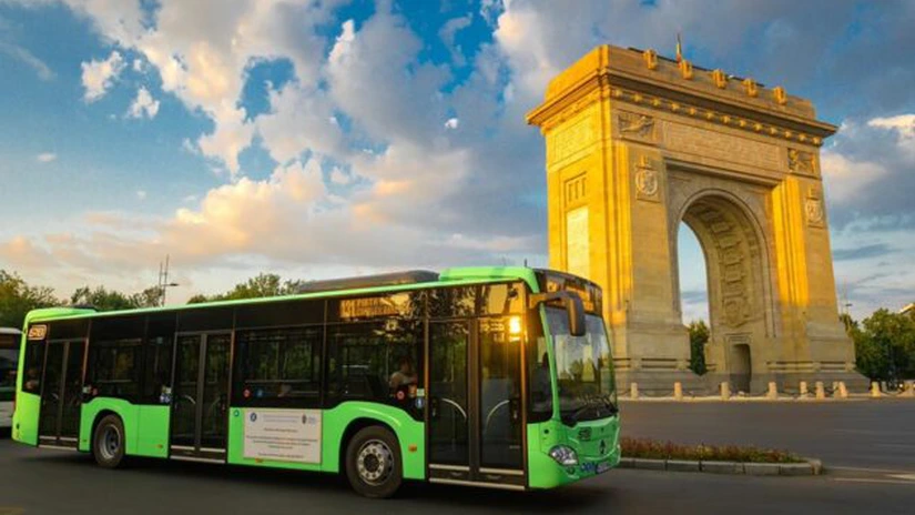 STB: Primele opt autobuze hibrid Mercedes Citaro au început deja să circule în Bucureşti - FOTO