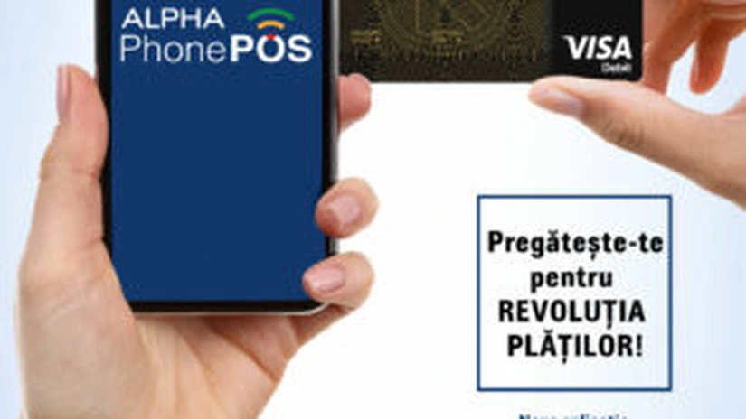 Alpha Bank Romania va lansa Alpha PhonePOS, aplicația care transformă telefonul mobil în POS
