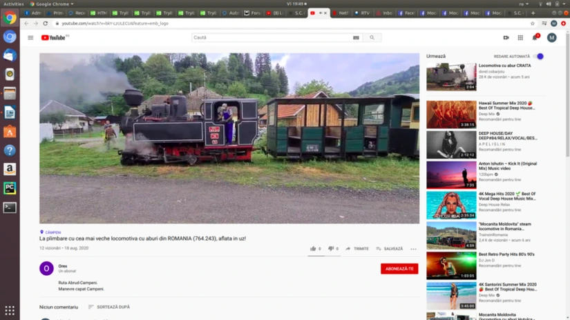 Cu mocănița prin Apuseni. Cea mai veche locomotivă cu abur din România are peste 100 de ani FOTO VIDEO