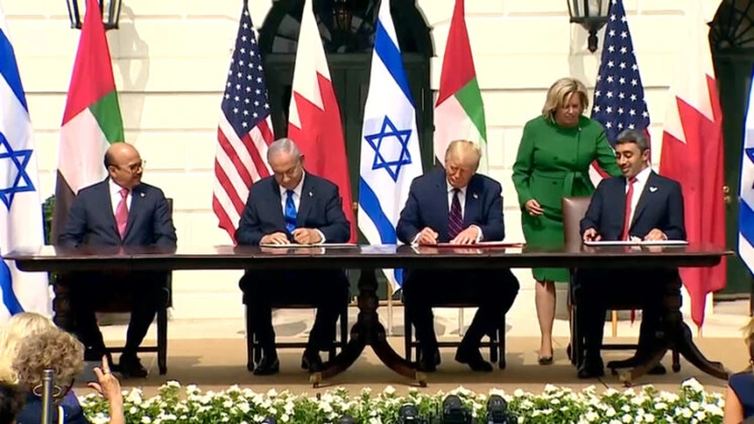 Emiratele Arabe Unite şi Bahrein au semnat la Casa Albă acorduri de pace cu Israelul