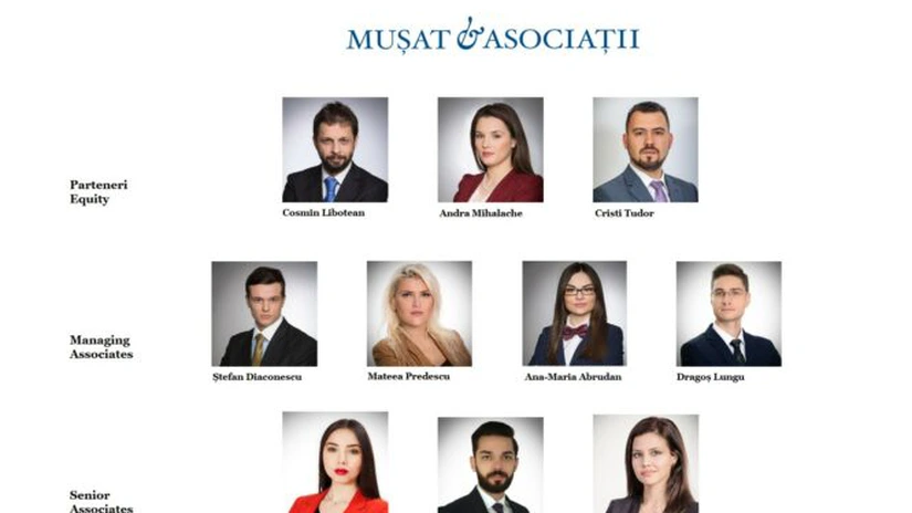 Promovări la Mușat și Asociații, unul dintre granzii avocaturii din România: Trei parteneri noi și șapte avocați ridicați în poziții de senior