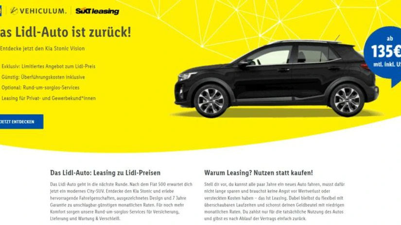 Lidl a reînceput să vândă mașini. În Germania