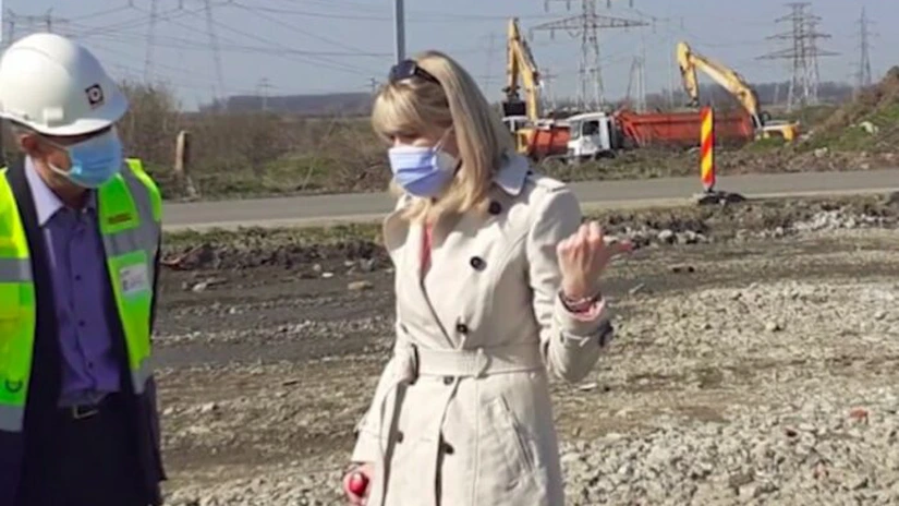 Autostrada de Centură București Sud: Șefa CNAIR, în vizită neanunțată pe lotul 1. Cum arată șantierul VIDEO