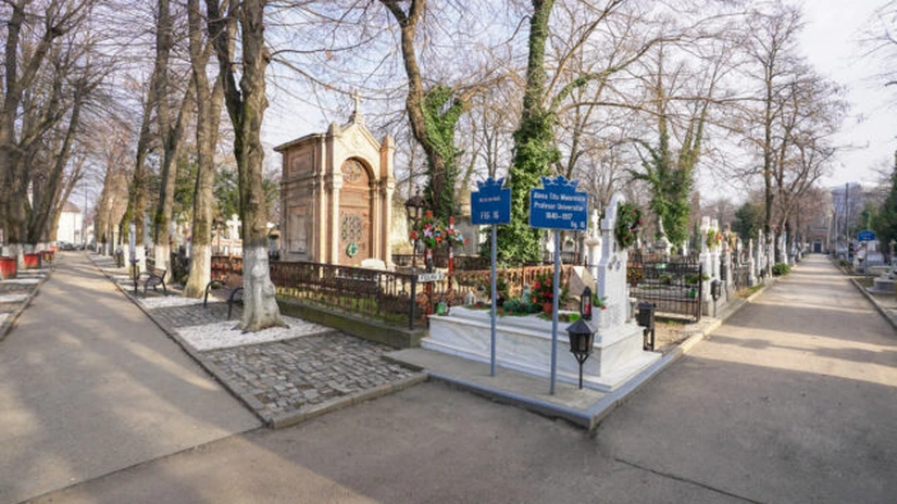 Un monument funerar din cimitirul Bellu este de vânzare la preț de vilă