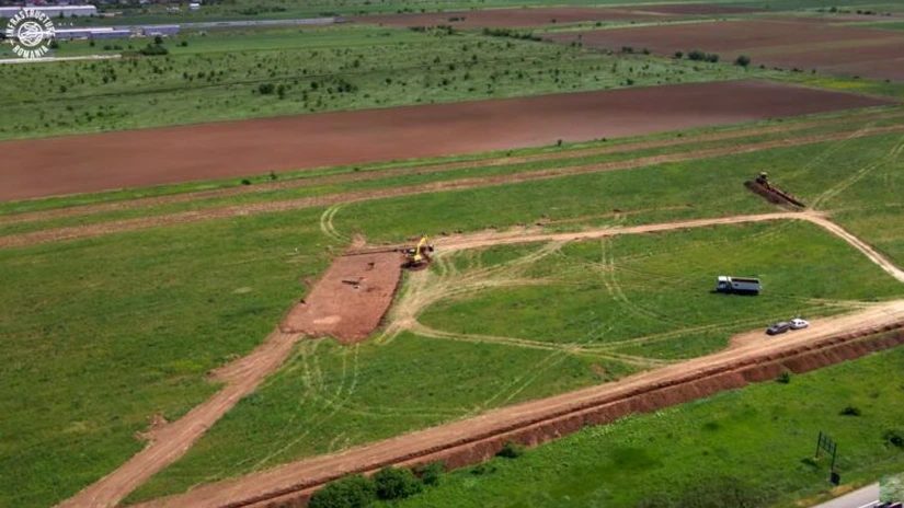Autostrada de Centură București: Primele lucrări pe lotul 3 din sectorul sudic. Imagini de la viitorul nod A0 - A1