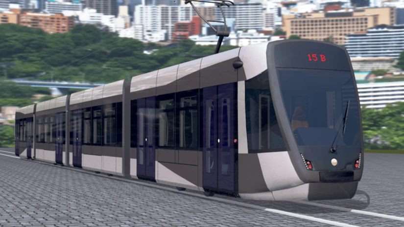 Tramvaiele noi de la Astra Arad, prea lungi pentru peroanele unor stații din București