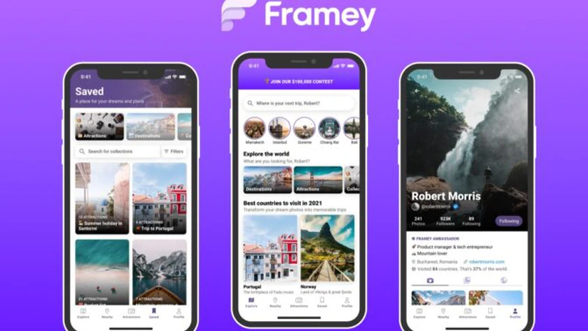 Framey, o aplicaţie mobilă pentru pasionaţii de călătorii, făcută de doi români, a primit finanţare de un milion de dolari