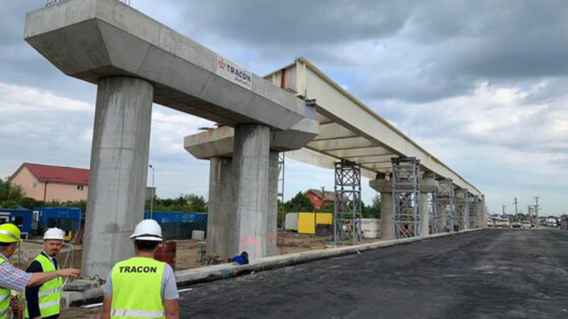 Centura București: Imagini noi cu Pasajul Domnești, al doilea în construcție care ar putea fi deschis circulației