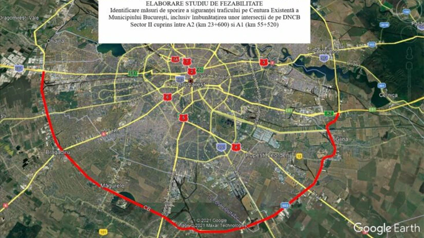 Centura București Sud: Două oferte pentru proiectarea finalizării lărgirii la patru benzi