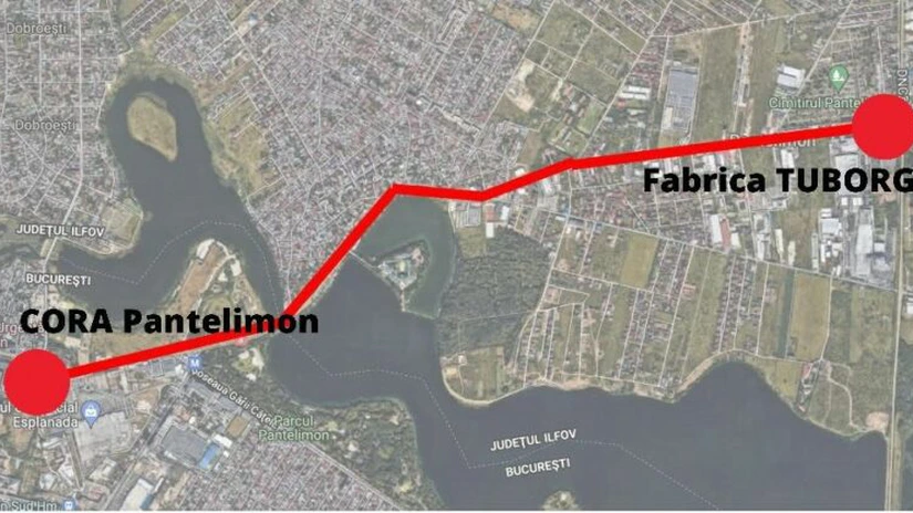 Linie de tramvai între Cora Pantelimon și fabrica Tuborg de pe Centura Capitalei - consilier sector 2