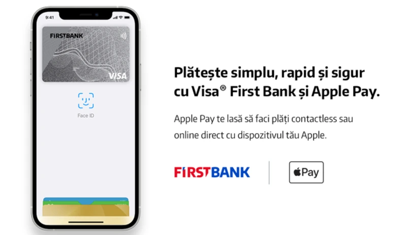 First Bank le oferă clienților săi posibilitatea folosirii funcției Apple Pay