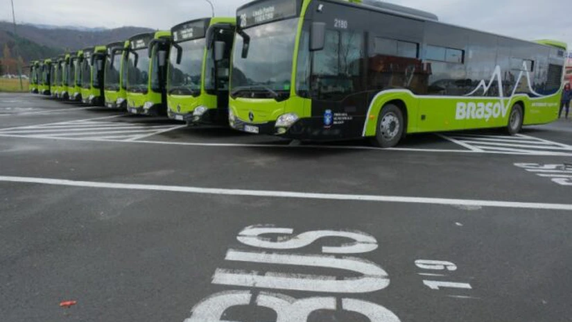 10 autobuze electrice-hibrid Mercedes circulă în Brașov