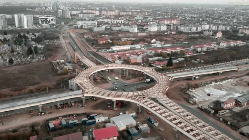 Centura București: Cum a evoluat în ultimele patru luni Pasajul Domnești, care ar putea fi inaugurat anul viitor VIDEO