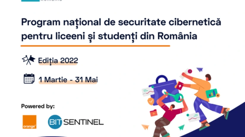Elevii şi studenţii se pot înscrie la noua ediţie a concursului naţional de securitate cibernetică UNbreakable România 2022, dezvoltat de Bit Sentinel şi Orange România