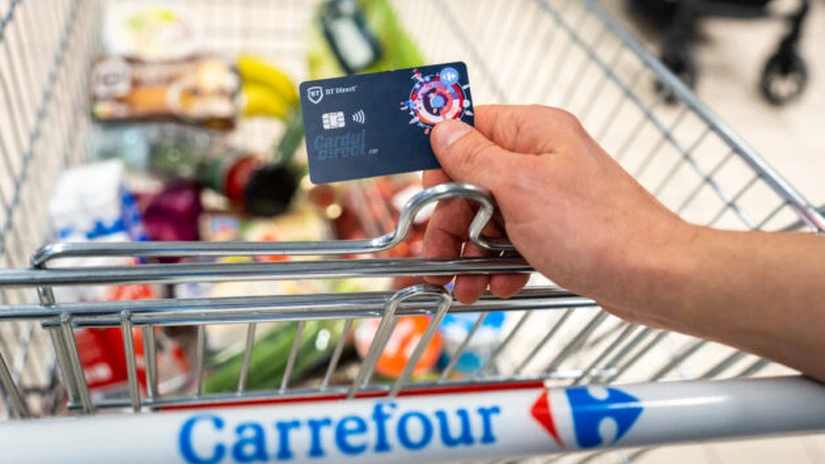 Carrefour România și BT Direct lansează un card de credit pentru cumpărături, cu finanțare pe loc și 5% din valoarea cumpărăturilor înapoi pe card