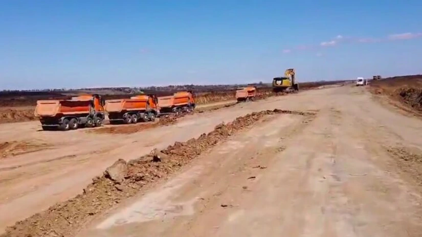 Drum Expres Craiova - Pitești: Tronsonul 3, realizat în proporție de 22% - CNAIR VIDEO