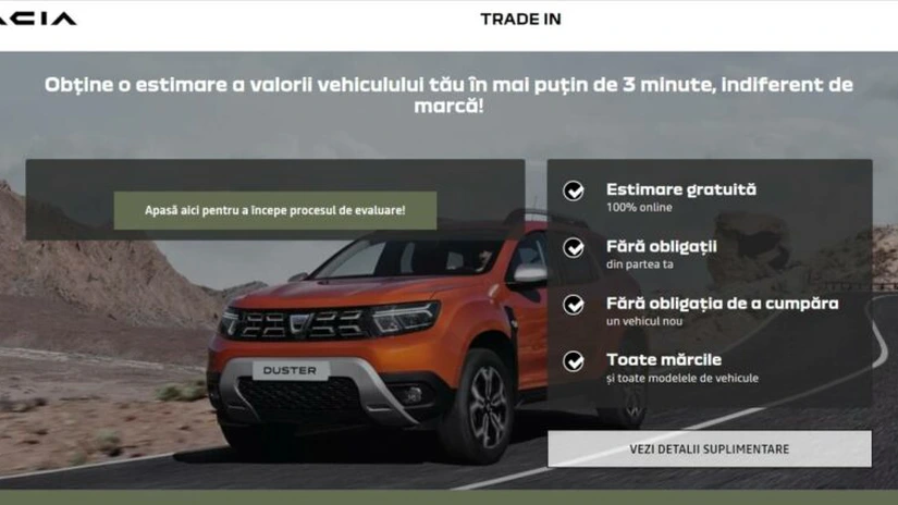 Dacia și Renault îți estimează online valoarea unui vehicul second-hand