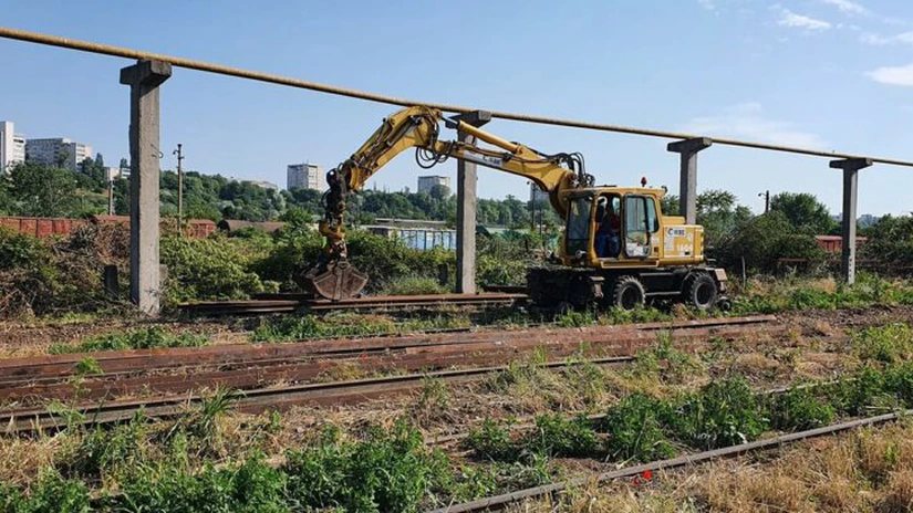 Au început lucrările la calea ferată din Portul Constanța