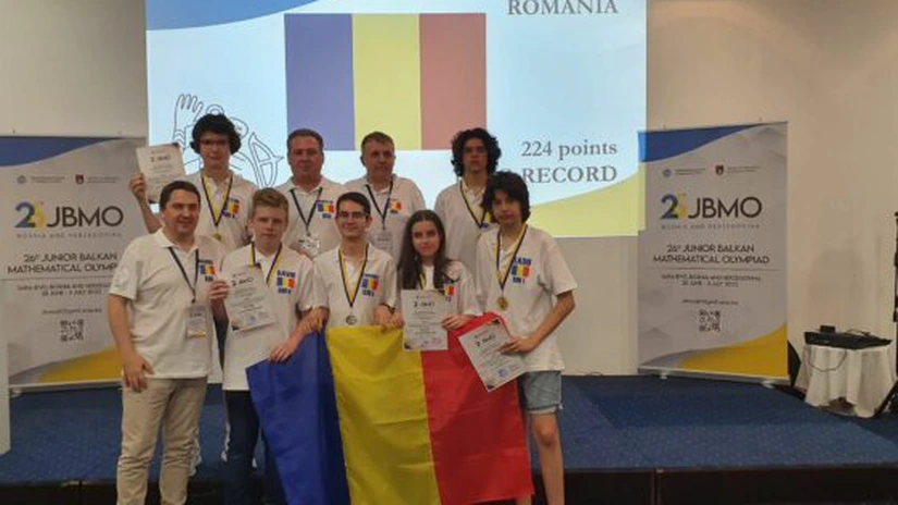 Lotul de matematică al României a câştigat patru medalii de aur, două medalii de argint şi locul I în clasamentul pe naţiuni la Olimpiada Balcanică  pentru Juniori