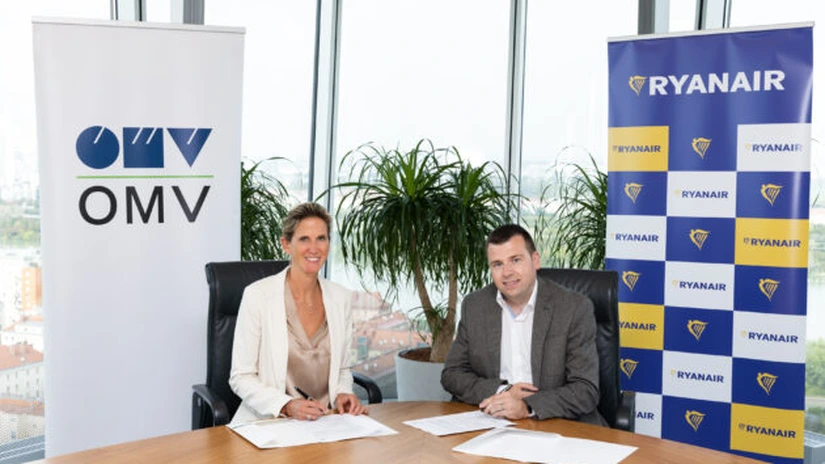 Ryanair va cumpăra combustibil sustenabil pentru aviație (SAF) de la OMV pentru avioanele de pe aeroporturile din România, Germania și Austria