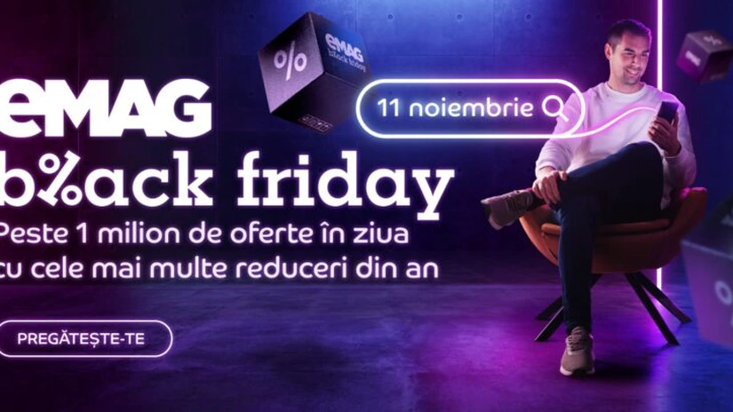 eMAG dezvăluie primele produse din oferta de Black Friday