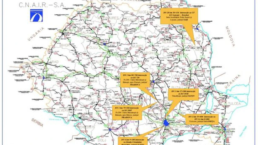 Pasaje rutiere pe drumuri naționale: A fost desemnat proiectantul pentru șase pasaje în Ilfov, Prahova și Iași