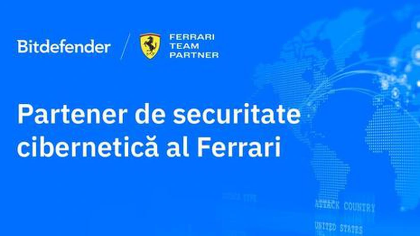 Bitdefender își extinde parteneriatul cu Ferrari pentru operațiunile de securitate la nivel global ale constructorului de mașini