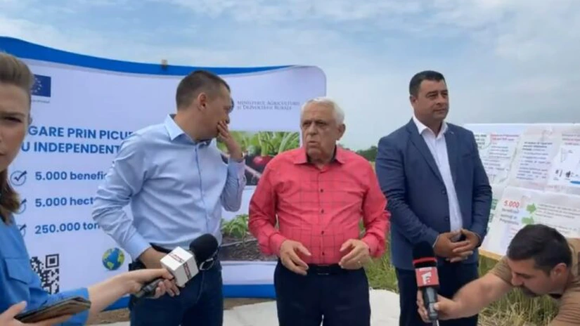 Petre Daea a lansat astăzi la Bechet, județul Dolj, programul pilot de irigare prin picurare pentru culturi de legume și cartofi (Video)