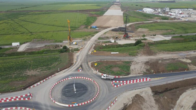 Autostrada Ploiești - Buzău: Peste 500 de muncitori mobilizați pe lotul 1, unde stadiul lucrărilor a ajuns la 11% - CNAIR FOTO