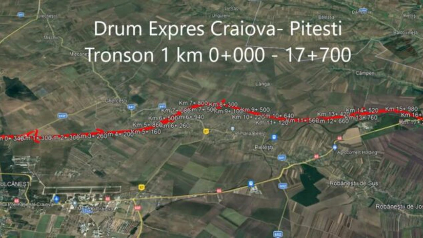 O asociere formată dintr-o firmă turcească și două firme românești a câștigat licitația pentru finalizarea primului tronson din Drumul Expres Craiova - Pitești