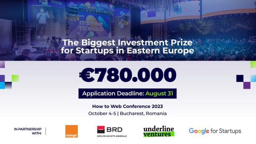 How to Web 2023. Startup-urile tech pot obține un premiu-investiție de 780.000 de euro
