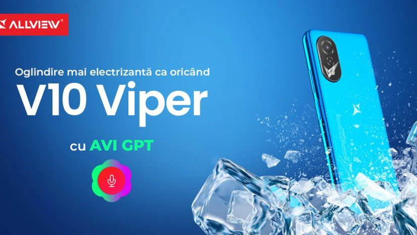 Allview lansează noul telefon Viper V10 compatibil cu AVI GPT, la un preț accesibil