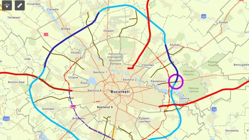 Autostrada Bucureștiului: Stadiul lucrărilor la intersecțiile cu A1, A2 și A3 VIDEO