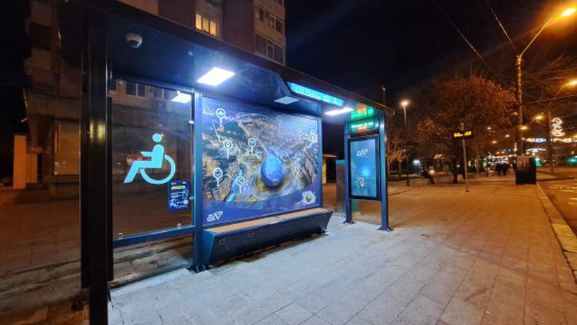 Cum arată prima stație smart de autobuz amplasată la Galați