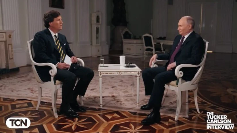 VIDEO Interviu cu Vladimir Putin, realizat de Tucker Carlson - O înfrângere a Rusiei în Ucraina este 