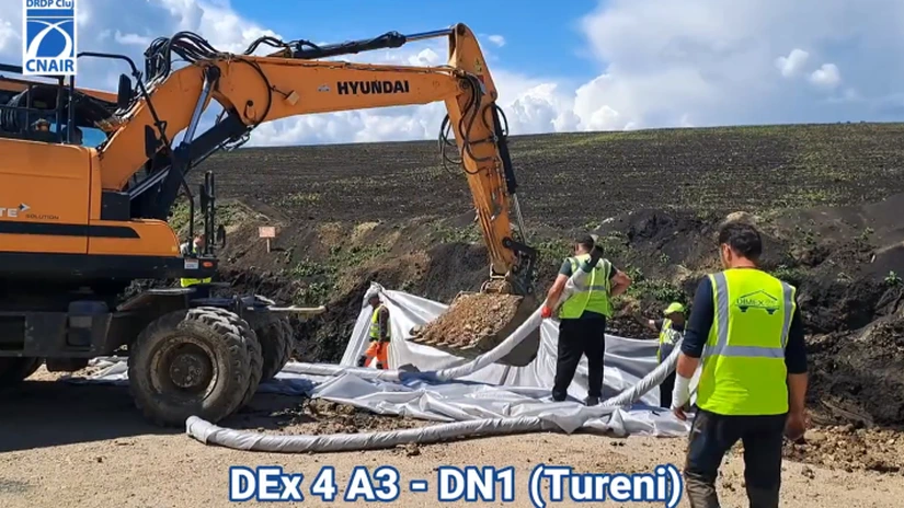 Drum Expres Turda - Tureni: Peste 280 de muncitori mobilizați în șantier. Stadiul lucrărilor a ajuns la 28%