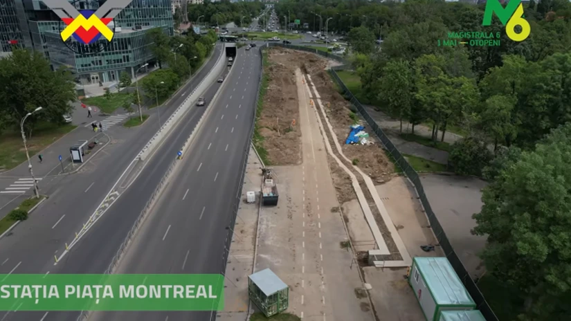 Magistrala 6 de metrou: Lucrările avansează pe secțiunea până la Băneasa. Au fost turnați sute de metri cubi de beton VIDEO