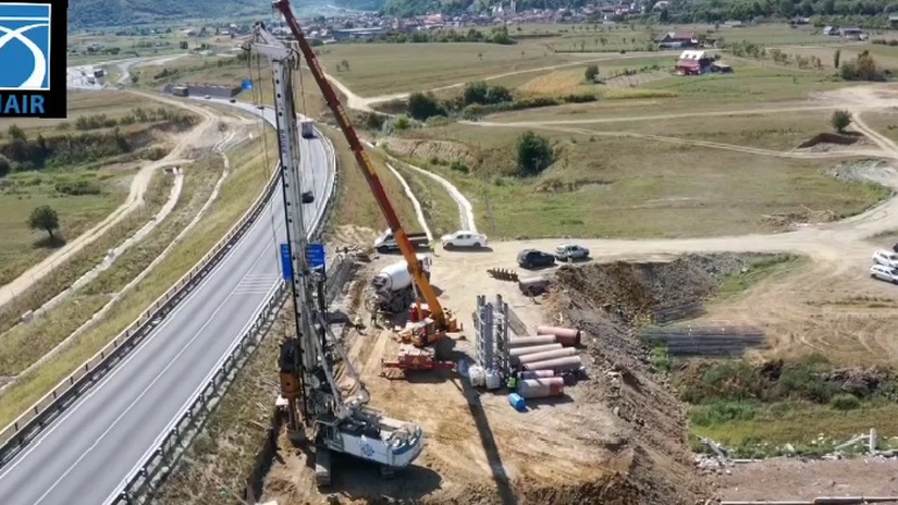 Autostrada Sibiu - Pitești: Avansează lucrările pentru viaductul Boița