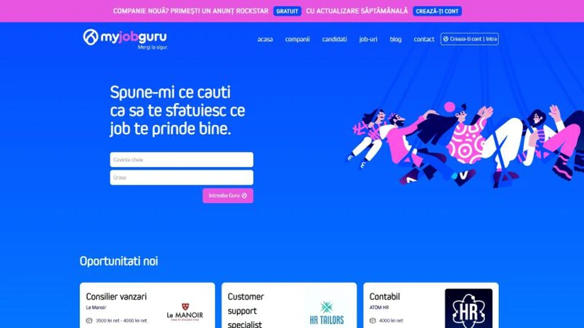 Salarii transparente: myjobguru.ro - prima platformă de recrutare unde afli salariile oferite pentru fiecare post vacant