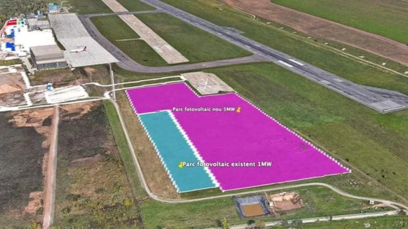 Aeroportul din Iași va avea un al doilea parc fotovoltaic, de cinci ori mai mare decât primul