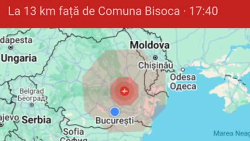 Cutremur cu o magnitudine de 3,5 în Buzău în această dimineață